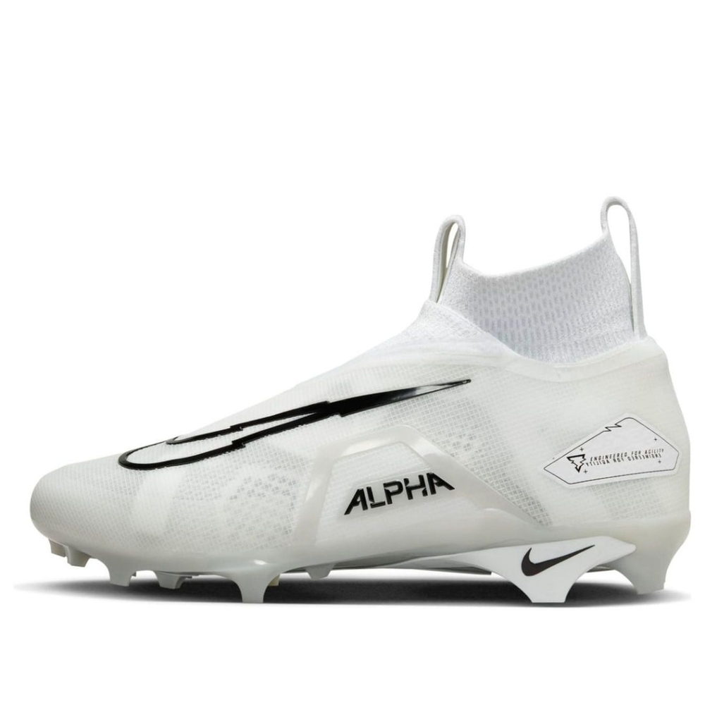 Nike Alpha Menace Elite 3 Pure Platinum Football Cleats Ct6648-109 Mens Sizes